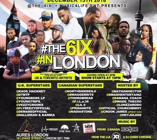 The 6ix In London The 6ix In London